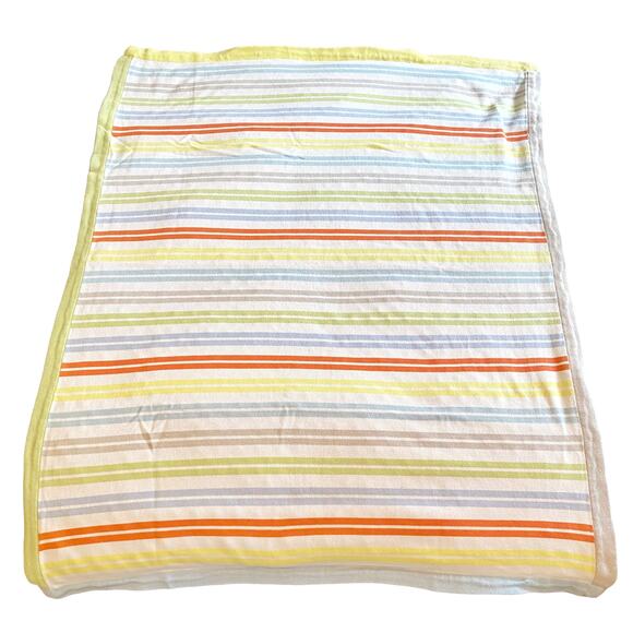 IKEA Striped Baby Blanket 100% Cotton Pre-Owned - Picture 1 of 7